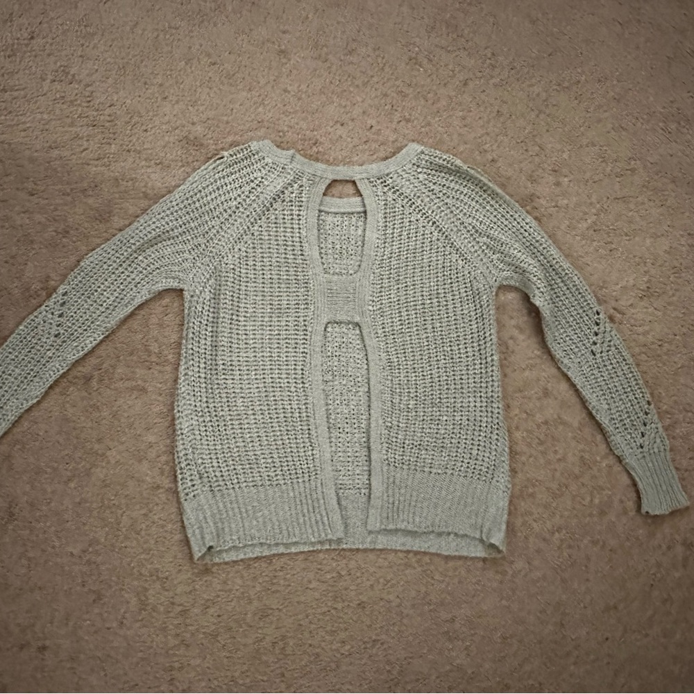New Open-Back Cold-Shoulder Sweater - Size XS